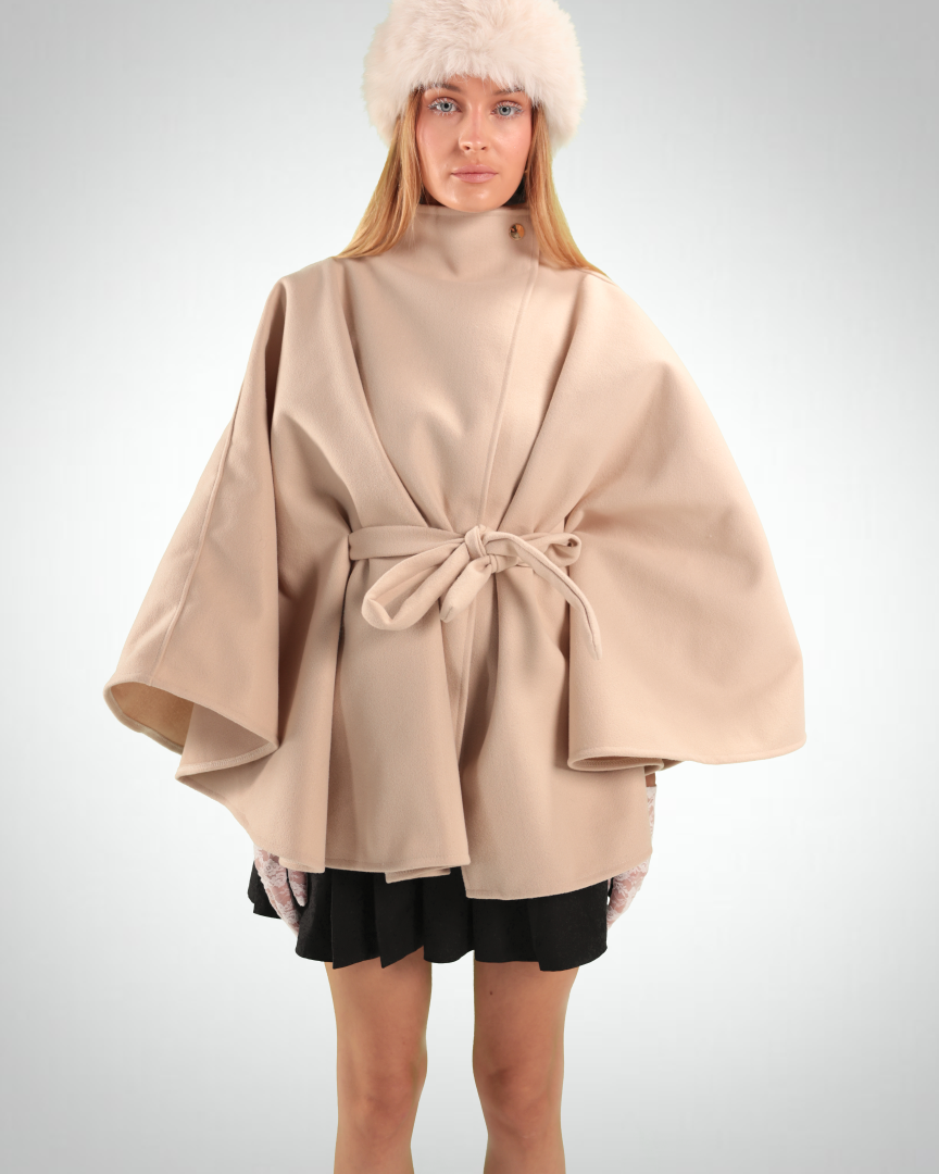 Cream Poncho