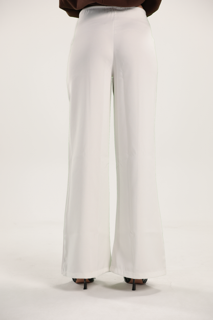 Verona Suede Trousers (Off White)