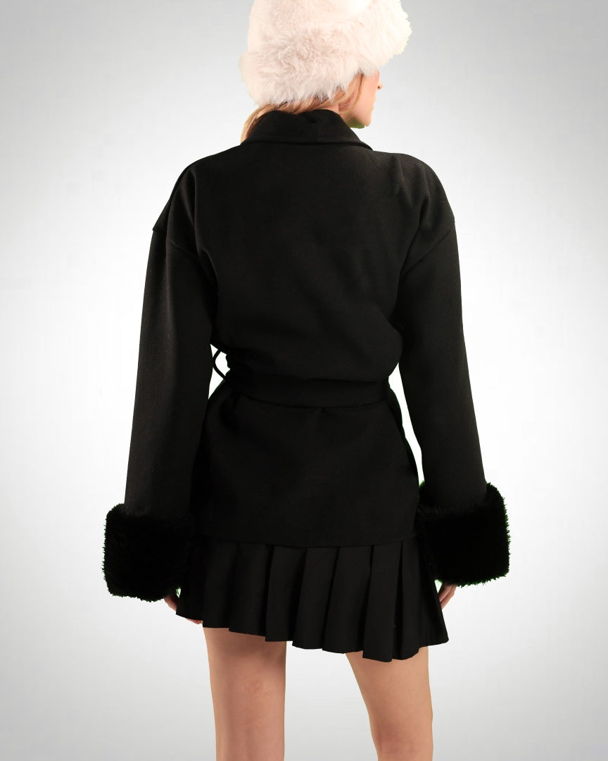 Fur Sleeve Jacket